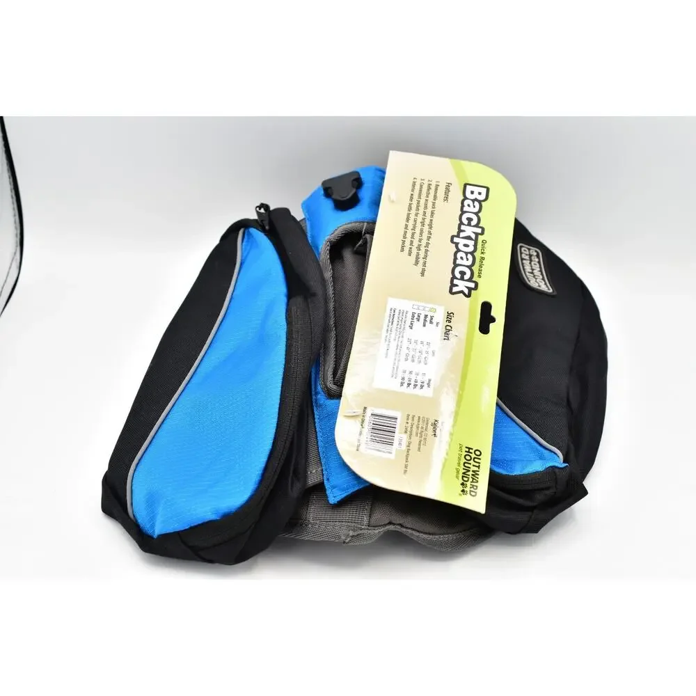 NWT Outward Hound Dog Quick Release Backpack Small Emergency Pet Travel Camp